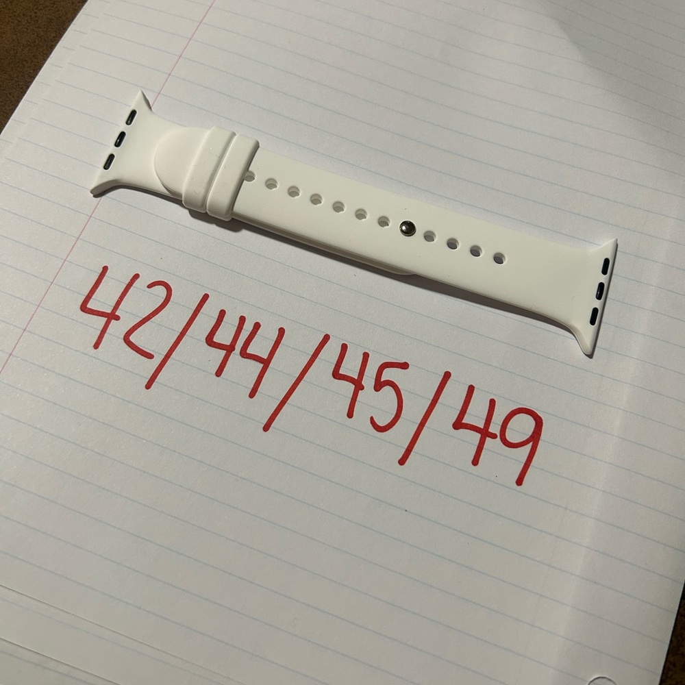 White Apple Watch band